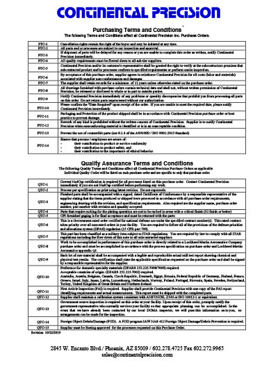 terms and conditions